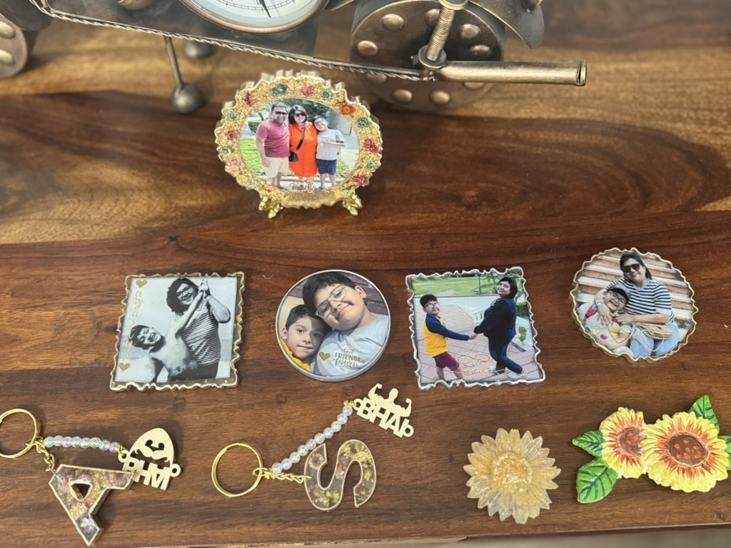 Resin Fridge Magnet - Square Custom Photo